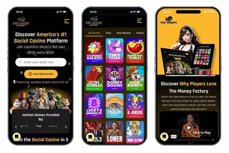 The Money Factory Casino Mobile Version