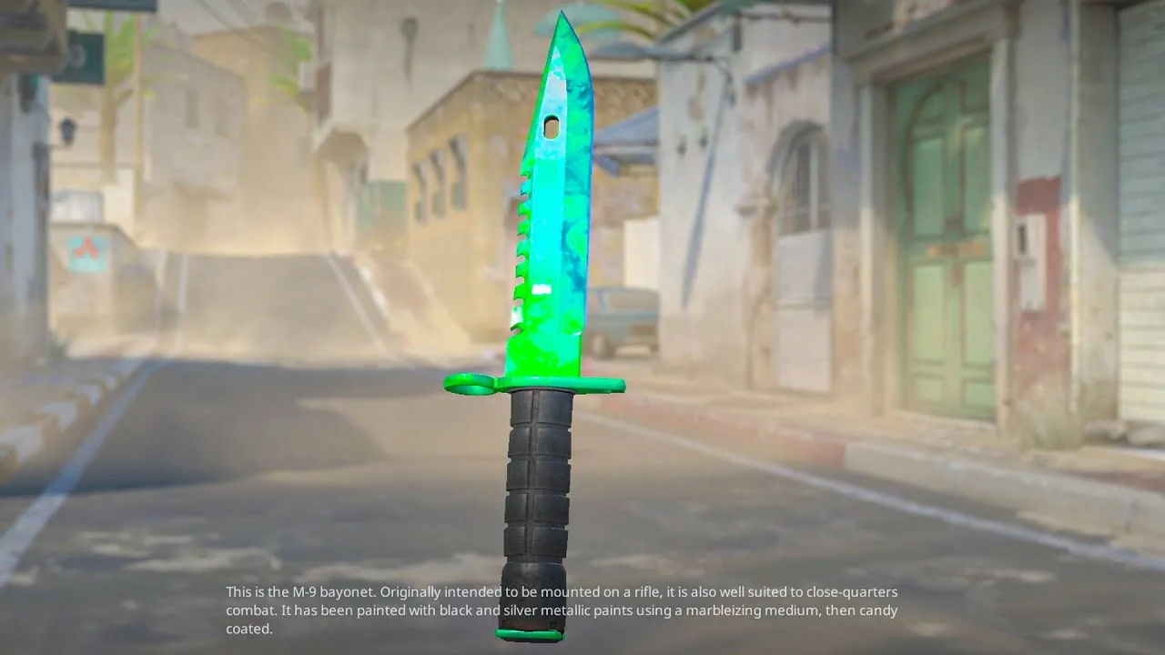 emerald knife cs2 skin