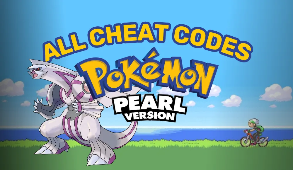 all pokemon pearl cheat codes for action replay and gameshark